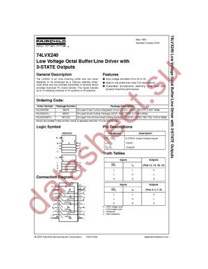 74LVX240MTC datasheet  